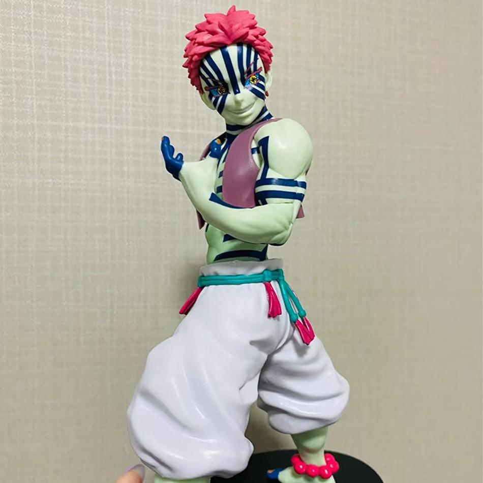 5pcs Anime Figure Demon Slayer Figures Slayer Akaza Doll Figurine Warrior Action Figure Model Toys Anime Model Figure Car Doll