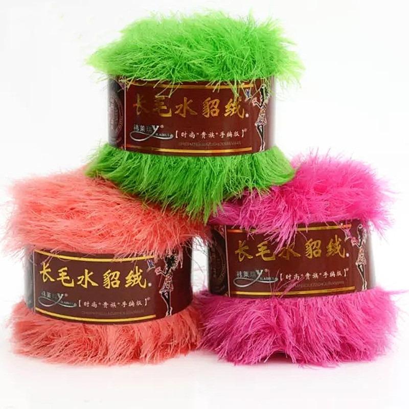 50g Hilo de Lana Suave Hilo para Bebé DIY Bufanda Tejida a Mano Chal Suéter Hilo de Ganchillo Decoración Navideña