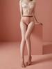 Sexy Women Thin 360 Seamless Oil Shiny Sockings Elastic Shaping Pantyhose Sheer See Through Tights Crotchless Stockings