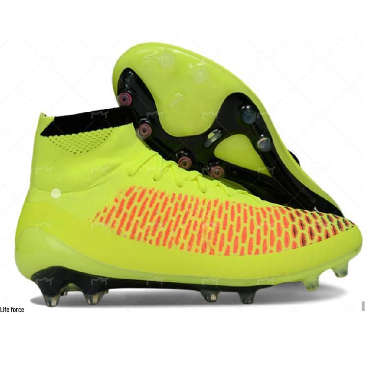 Men's Waterproof Football Shoes – Ghost Face Knit FG Cleats (Sizes 39-45) – Free Shipping Available