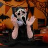 Luminous Halloween Ghost Figurine Pink Glowing Ghost Ornament  Halloween Party
