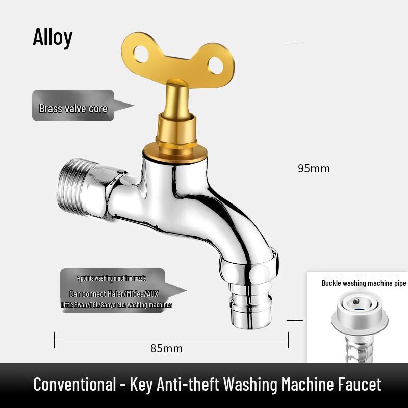 

ZISIZ Stainless Steel Outdoor Lockable Faucet