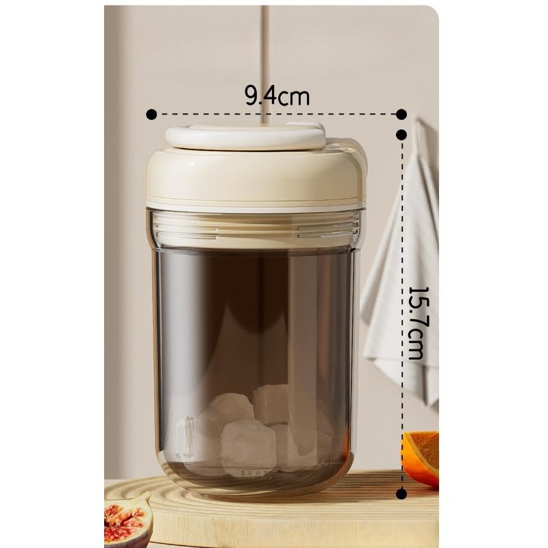 Drei-in-Eins-Eisbox-Wasserflasche, Begleitbecher mit Eiswürfelform, Wasserflasche mit Eisbox, Gepresster Lebensmittel-Eisbecher