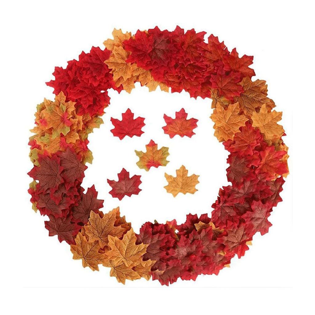 Simulated Maple Leaf Decoration Garland  Fall Leaves Small Fall Leaves Fall Maple Leaves