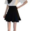2026 Summer Slimming Pleated Little Black A-line High Waist Plus Size Anti-exposure Student Skirt.