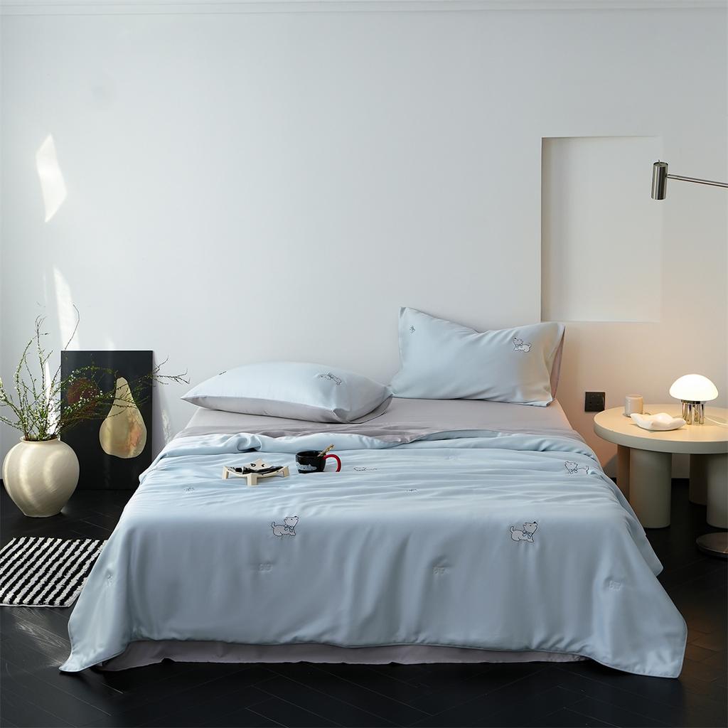 60 Orchid Essence Tencel Washable Machine Wash Summer Cool Quilt [Moon Rabbit Mengmeng/Bella]