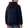 2025 American Retro Men's Hooded Winter Crossover Sweatshirt - New Loose Fit, Solid Color, Zipper Jacket