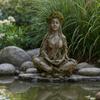 Zen Meditation Goddess Statue, Resin Tree Woman/Man Figurine, Yoga Tree of Life Mystical Sculpture, Spiritual Gift for Home Office Decor