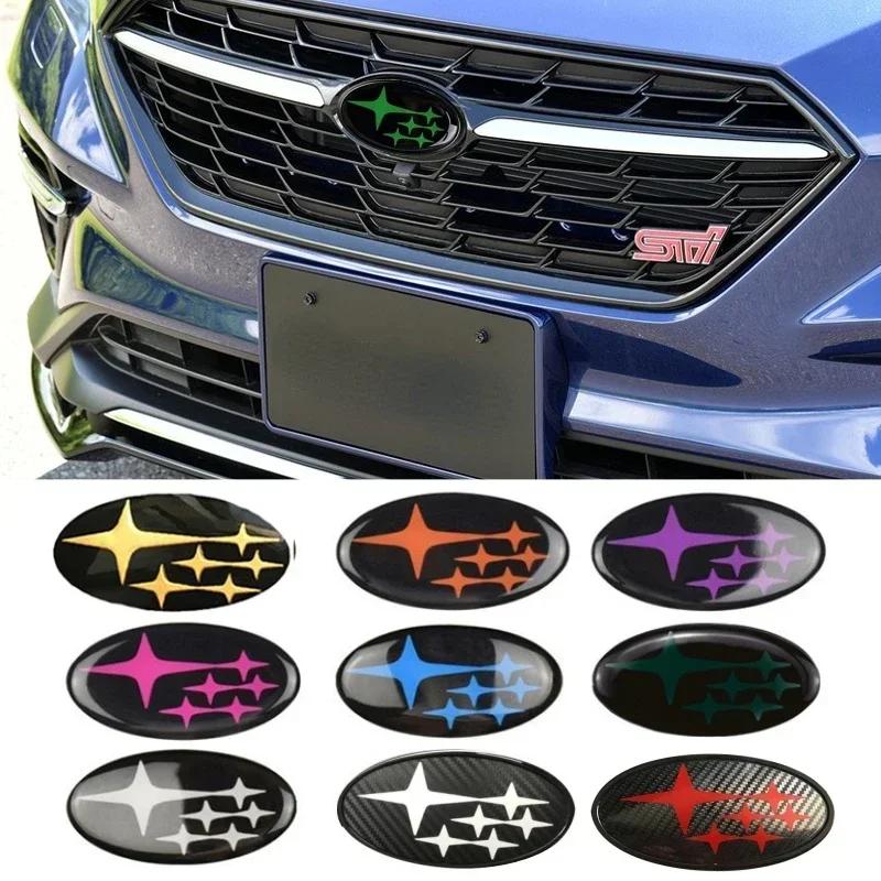 Acrylic Car Front Hood Logo Emblem Rear Trunk Badge Sticker for Subaru Impreza BRZ WRX STI Legacy Outback Ascent XV Accessories rgw1