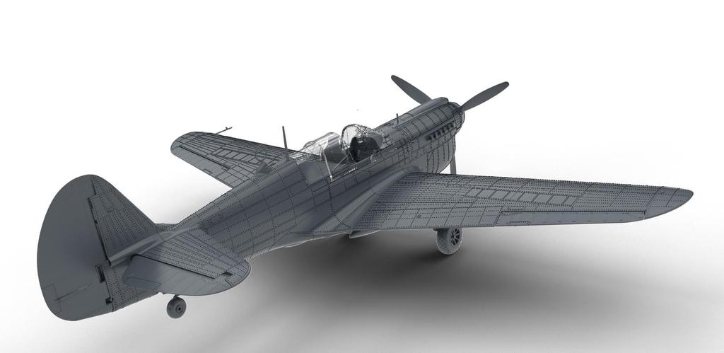 Eduard Dual Combo Royal Class Warhawk Plastic Model Kit EDUR0025 1/48 P-40N (Airplane)