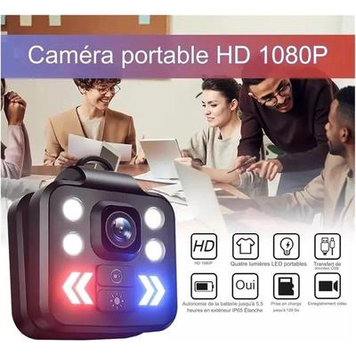 Kropskamera Sport lampe HD 1080P LED-lampe IP65 stort batteri