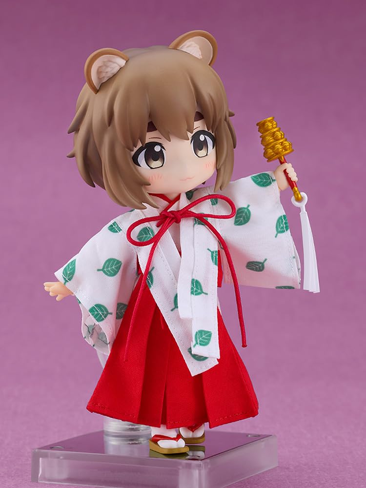 Nendoroid Doll Raccoon Shrine Maiden Yui cloth magnet plastic painted movable figure Non-scale & &