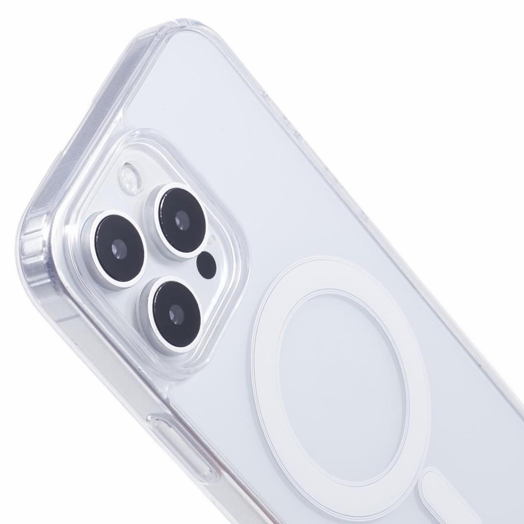 For iPhone 16 Pro Clear Case Acrylic+TPU Phone Cover Compatible with MagSafe
