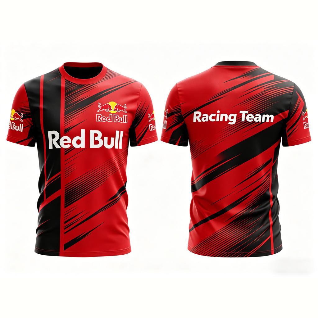 Red Bull Závodní tým 3D potisk Tričko Pánské Letní Krátký rukáv Formule 1 Motorsport Sportovní Tričko Ležérní Streetwear Top