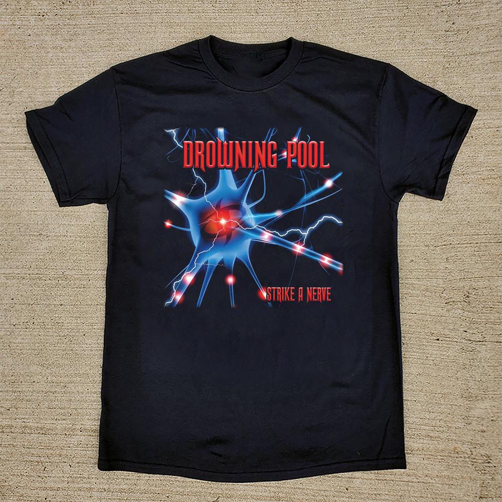 

Drowning Pool - Strike A Nerve Album T Shirt Black All Size S-5XL Unisex T-Shirt XXXXL