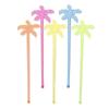 50pcs Colorful Coffee Beverage Stirrer Tropical Summer Juice Drink Stirrers  Party Favors
