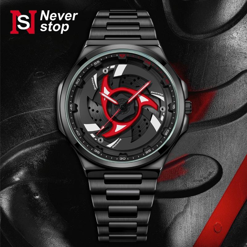 Top Brand Men's Watch Fashion Cool Luminous Quartz Rotatable Anime Modified Watch