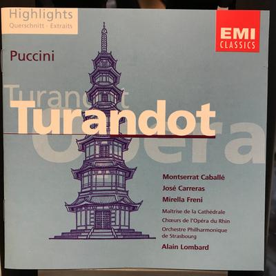 CD VARIOUS  Pucciniturandot 724356605121 EMI 1996 Japan Classical Used