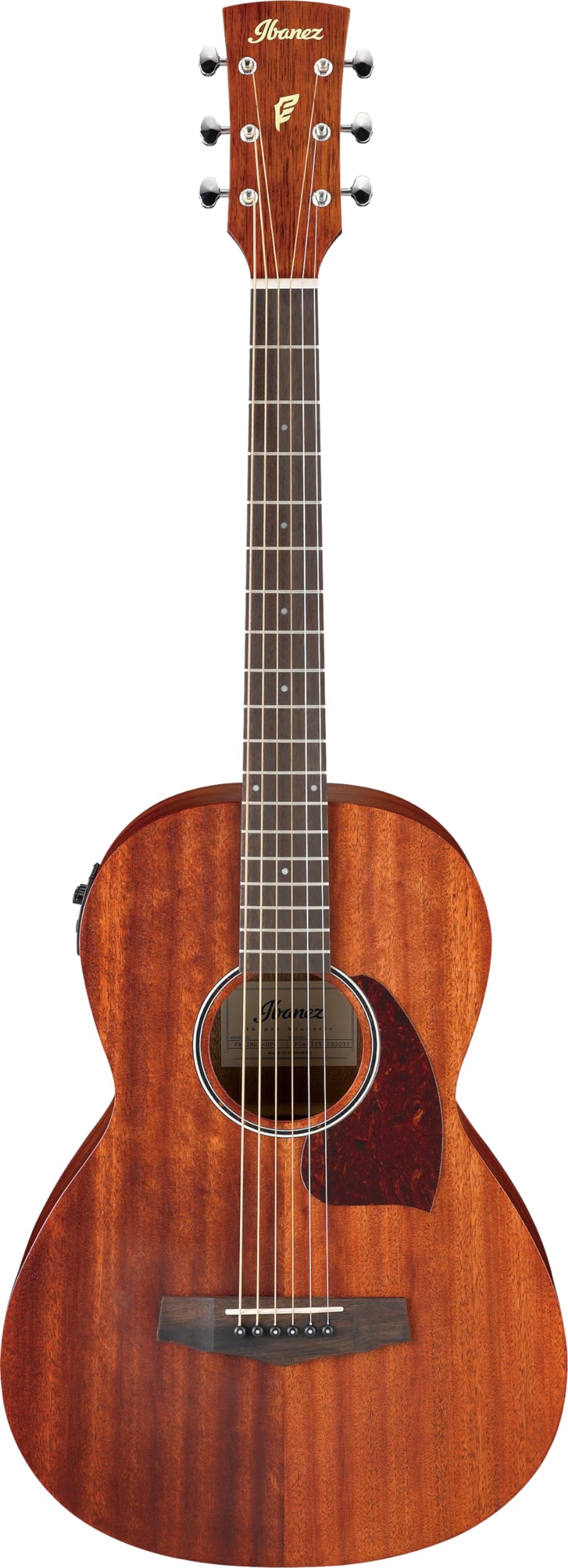

Ibanez Performance Series Electric Acoustic Guitar Parlor Size Open Pore Natural Brown PN12MHE-OPN