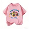 High-Quality Boys' Autumn Cartoon Print Short-Sleeve Round Neck Shirt