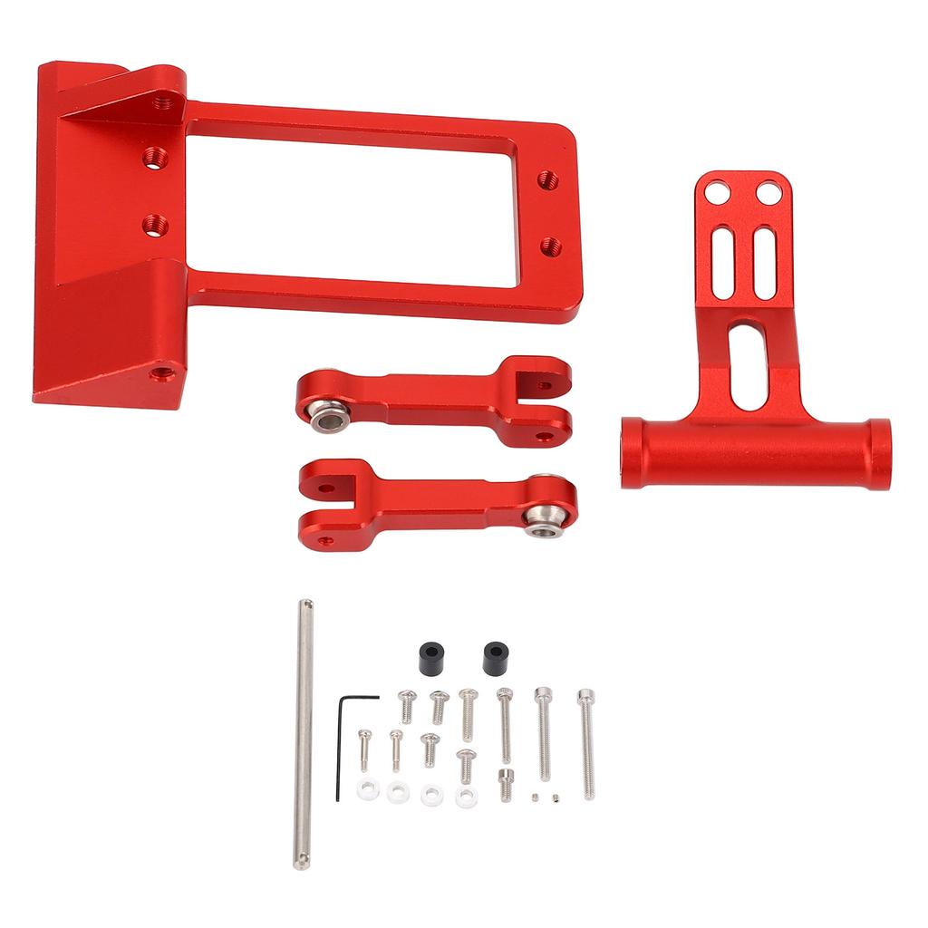 110 RC Servo Mount with Hydraulic Steering Kit Aluminum Alloy for SCX10 III AR45P RC Car DIY Parts