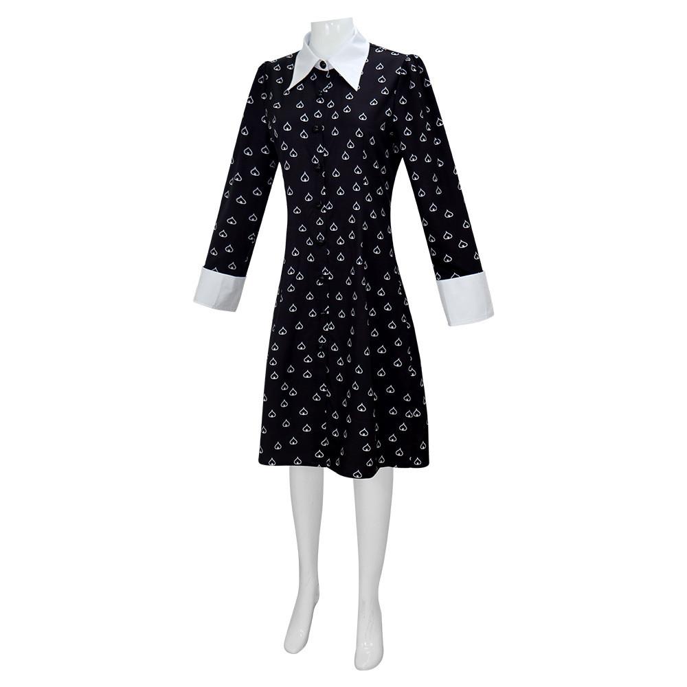 Mittwoch 2-Zeichen-Cosplay-Kleid Aus Flexiblem Material Für Kostümveranstaltungen