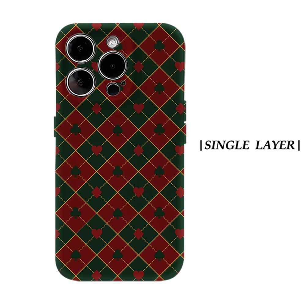 

Card Suit ArgyleFor Magnetic Phone Case for IPhone 17 16 15 14 13 Pro Max Plus Single Double-layer Tough Case IPHONE17PROMAX