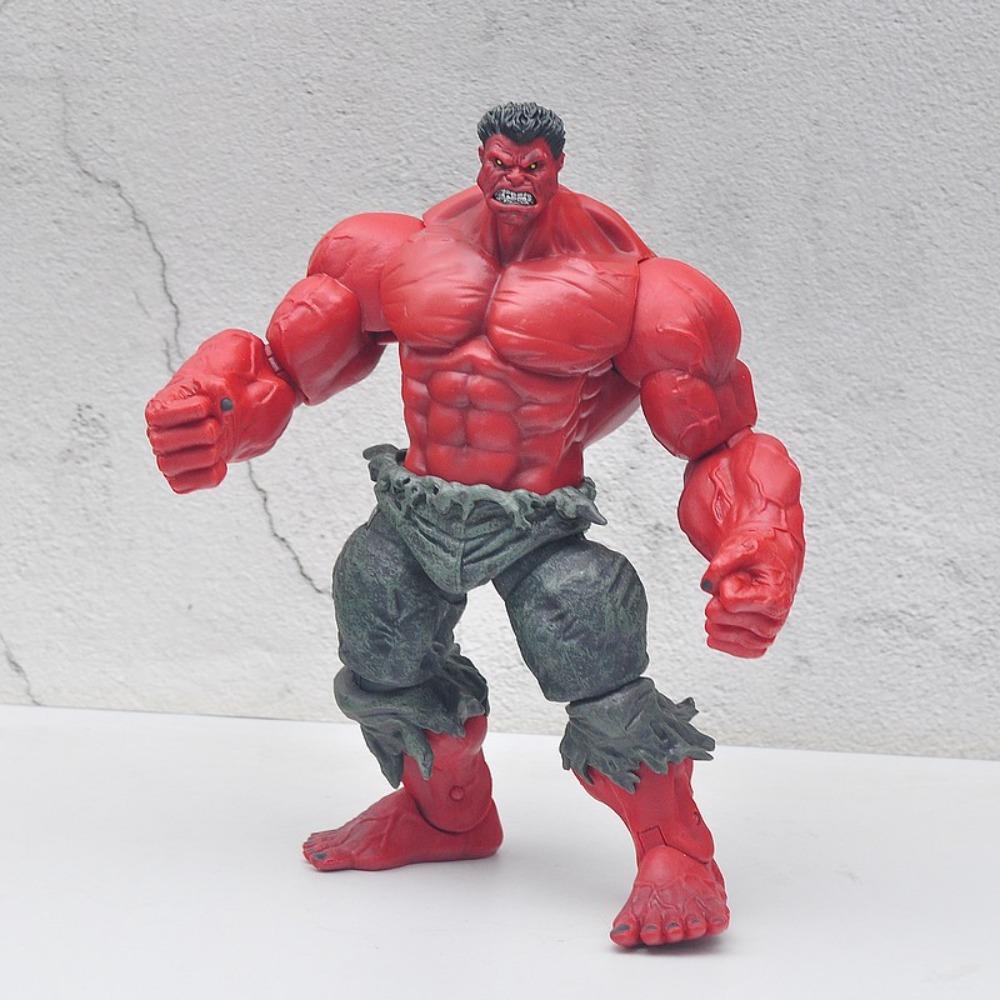 Avengers Retro Series Red Hulk Limbs Joint Movable Action Figure Statue Collectible Model Toys Surprise Souvenir Gift