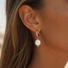 Baroque Pearl Titanium Steel 18K Ear Cuffs - Stylish, Durable, Won’t Fade