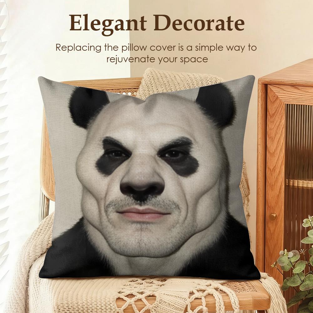 

Abstract Ugly animal Funny cute Cushion Cover Natural Linen Organic Fabric DoubleSided Printing Sofa Home Decor Pillow Case 30x30cm