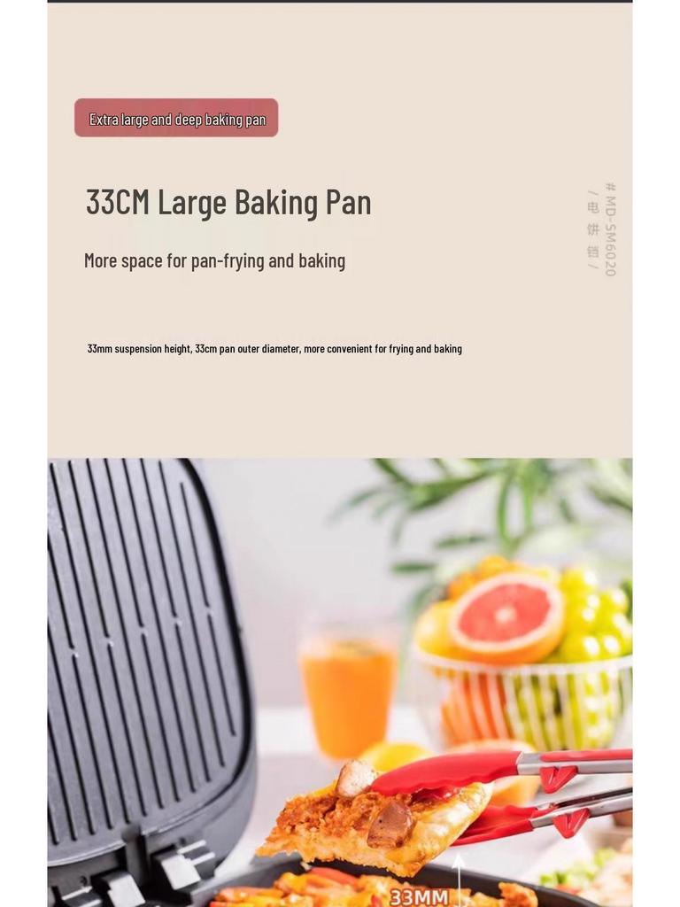 Mondamengda Multifunctional Electric Griddle & Pancake Maker, Double-Sided Non-Stick Frying and Baking Pan