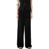 MO&Co. Women's Spliced Satin Drawstring Wide-Leg Pants