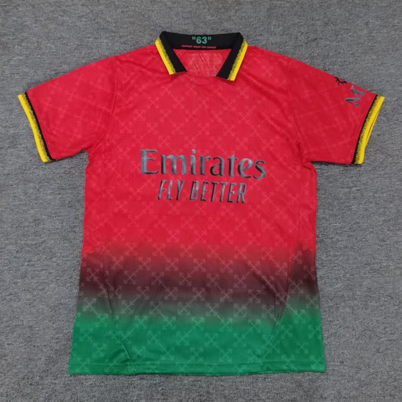 2425 Fan Edition 3XL4XLAC Jersey Football Uniform S красный