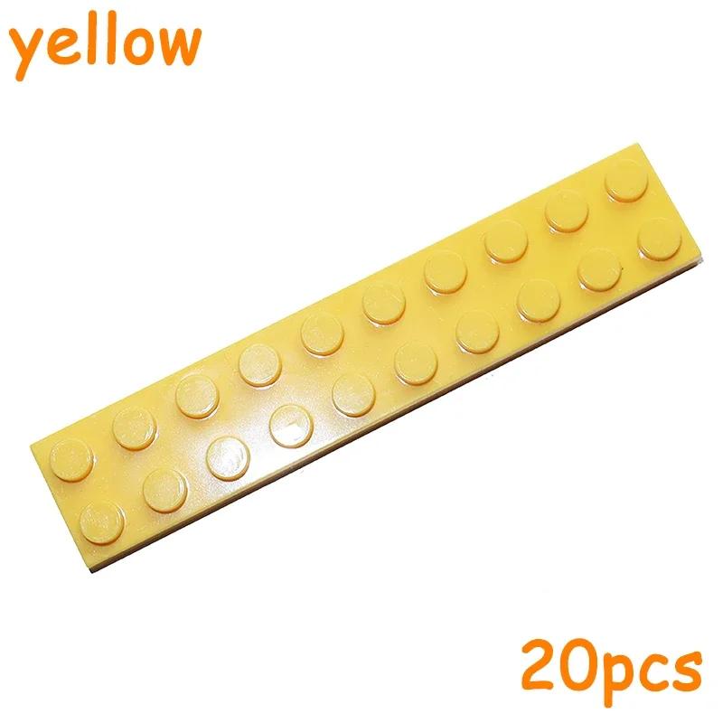 Non-Toxic 20Pcs 3832 Size 2X10 Dot Plate Moc Assemble Particles Diy Building Blocks 2*10 Figures Bricks Educational Creative Toy For Kid