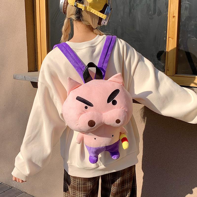 Shin Chan Crayon Buriburizaemon Modeling Plush Backpack Suitable For Daily Use