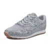Fashion 2025Women Casual Glitter Shoes Mesh Flat   Sequin Vulcanized Shoes Lace Up Sneakers Outdoor Sport Running Shoes