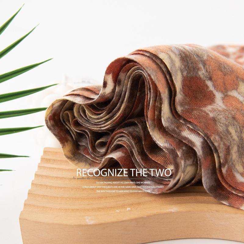 Caramel Color Daisy Scarf For Girls With A Sense Of Luxury, Cold Protection, Warm Neck, Air-Conditioned Room Shawl
