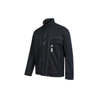 Martial Arts Stand Collar Woven Jacket Black Men's HE5137