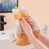 Cartoon Cats Shape Hand Towel Corals Fleece Fabric Super Absorbent Towel with Hanging Loop Design for Kitchens Bathroom