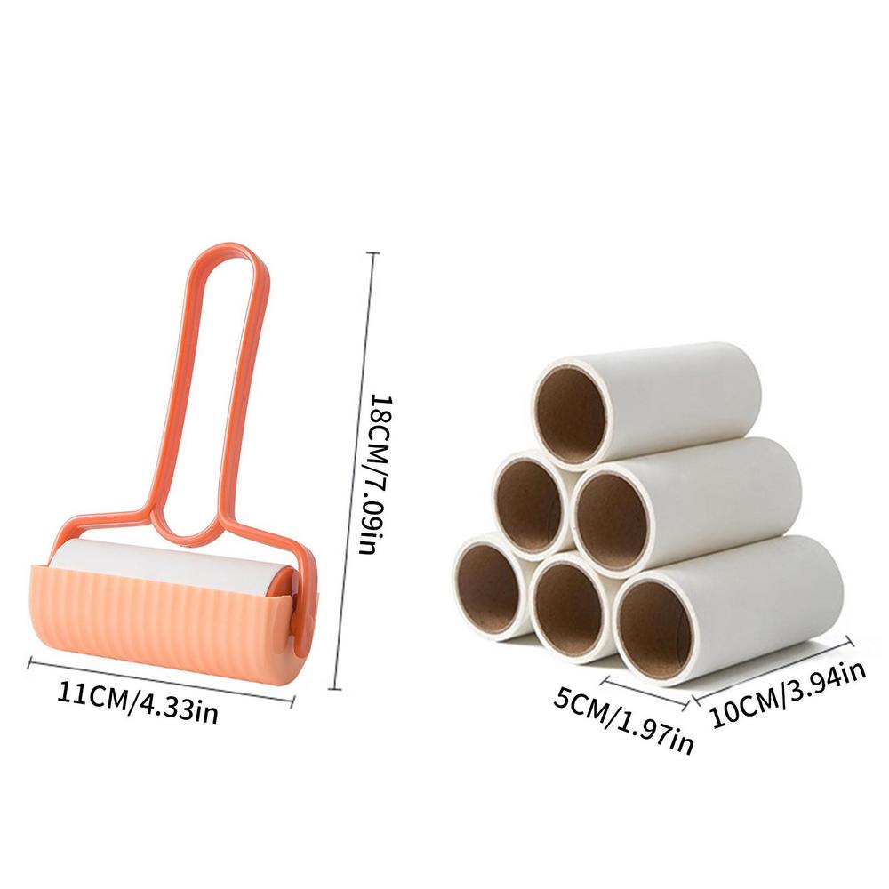 

Reusable Lint Remover For Clothes Pellet Remover Cat Hair Pet Hair Remover Washable Clothes Sticky Roller Sofa Dust Collector помаранчевий