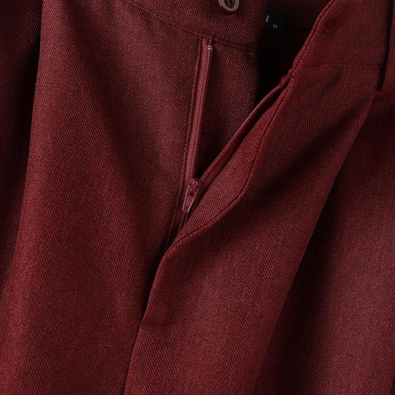 INCERUN Autumn Men's Zipper Waist Casual Baggy Wide Legs Pants Long Trousers