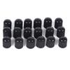 100Pcs Black Plastic Auto Car Bike Motorcycle Truck Wheel Tire Valve Stem Cap