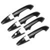 8Pcs Exterior Door Handle Cover Carbon Fiber Trim For Honda CR-V CRV 2007-2011