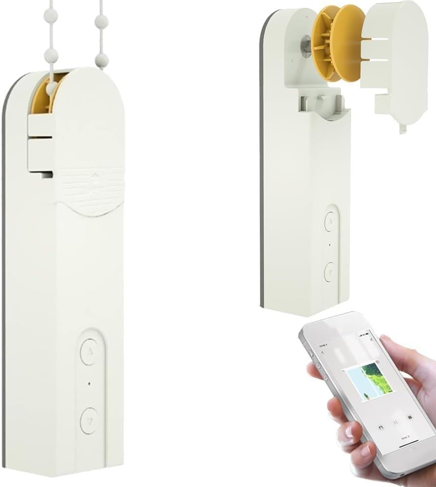 

Smart Blind Motor: Universal US Standard Bracket with Voice Control and Remote for Hands-Free Convenience - Powerful белый