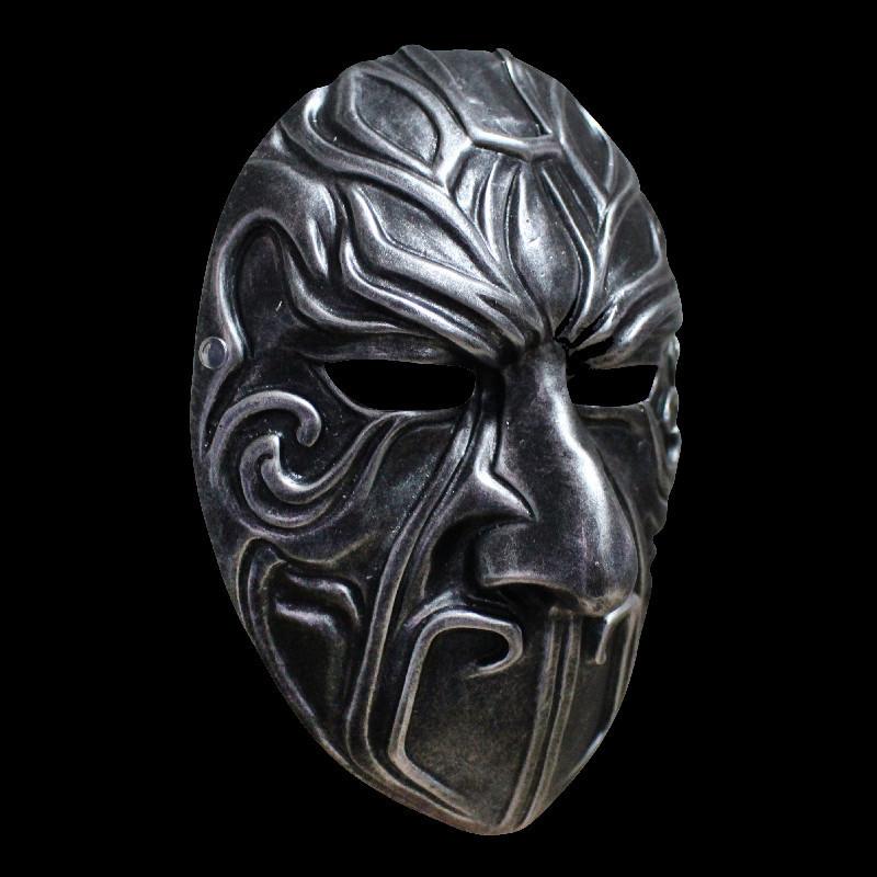 Badguy Animatie Masker Hars Koper Zilver Cartoon Kostuum Voor Kerstmis En Halloween