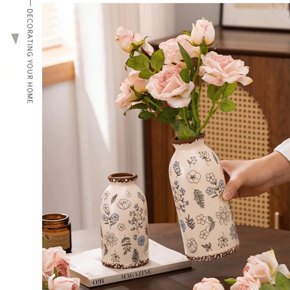 Exquisites Design Blumenvase Kreative Dekorationsvase Hydroponik-Vase Keramikvase Heimdekoration
