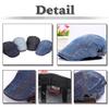 White Fang Denim Hunting Street for Men and CZ851 Hat, Cap, Casual, Style, Stylish, Women, (Blue)