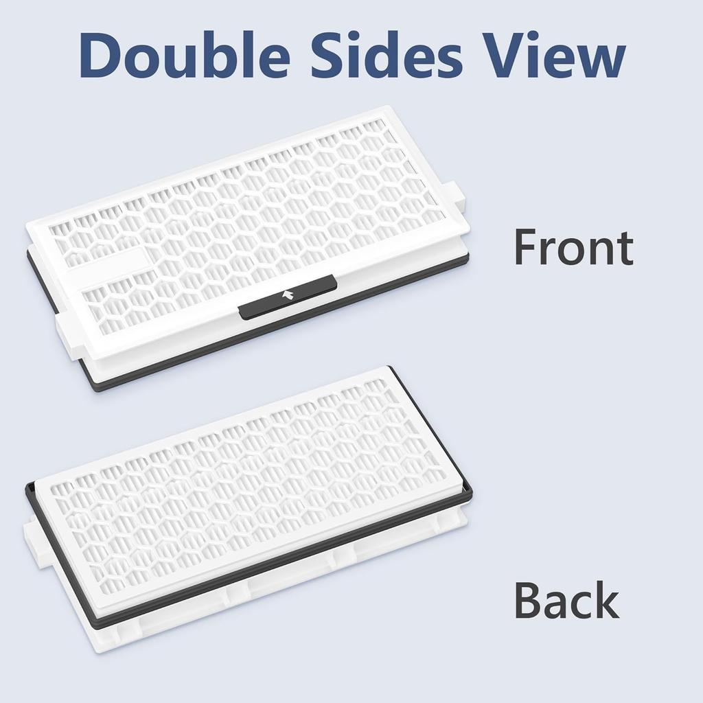 4 Packs HEPA Replacement Filters Compatible with Miele AirClean SF-HA 50 Filter for Vacuu-m Model S4, S5, S6, S8, S8000, S8999, S6000, S6999, S5000,