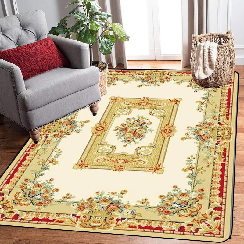 Large Size Large Carpet Raditional Oriental Vintage Area Rug Nordic Floor Mats European Door Area Old Printed Carpet Modern