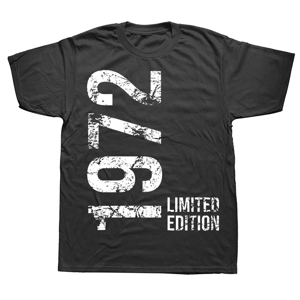 

Novelty 52th 52 Years Man Woman Retro Vintage 1972 T Shirts Cotton Streetwear Short Sleeve Birthday Gifts Summer Style T-shir... S разноцветный